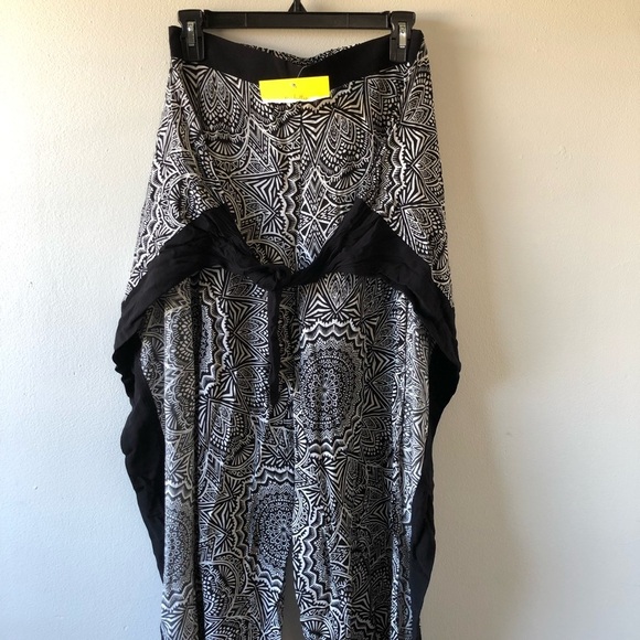 La Blanca Tie Front Side Slit Pant Swim Cover-up - Picture 4 of 10